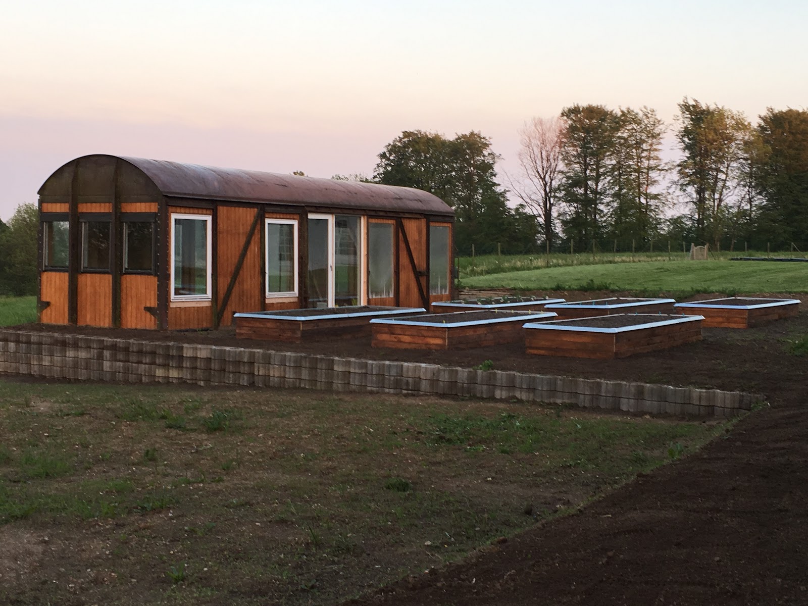 Orangeri af gammel godsvogn