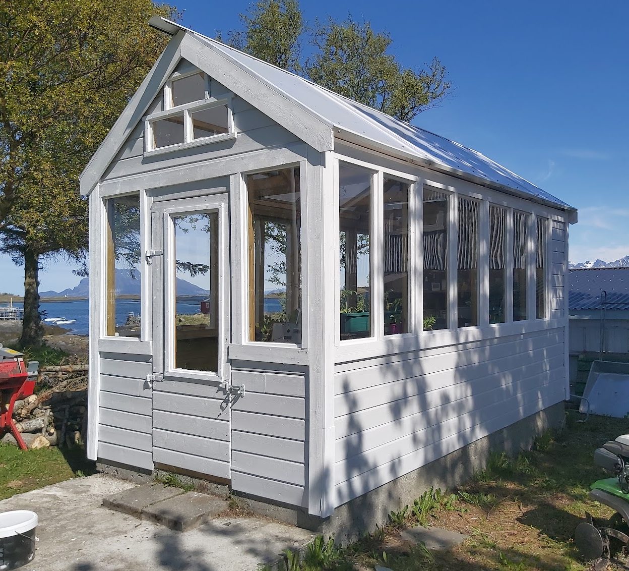 Nyt drivhus på gammelt fundament