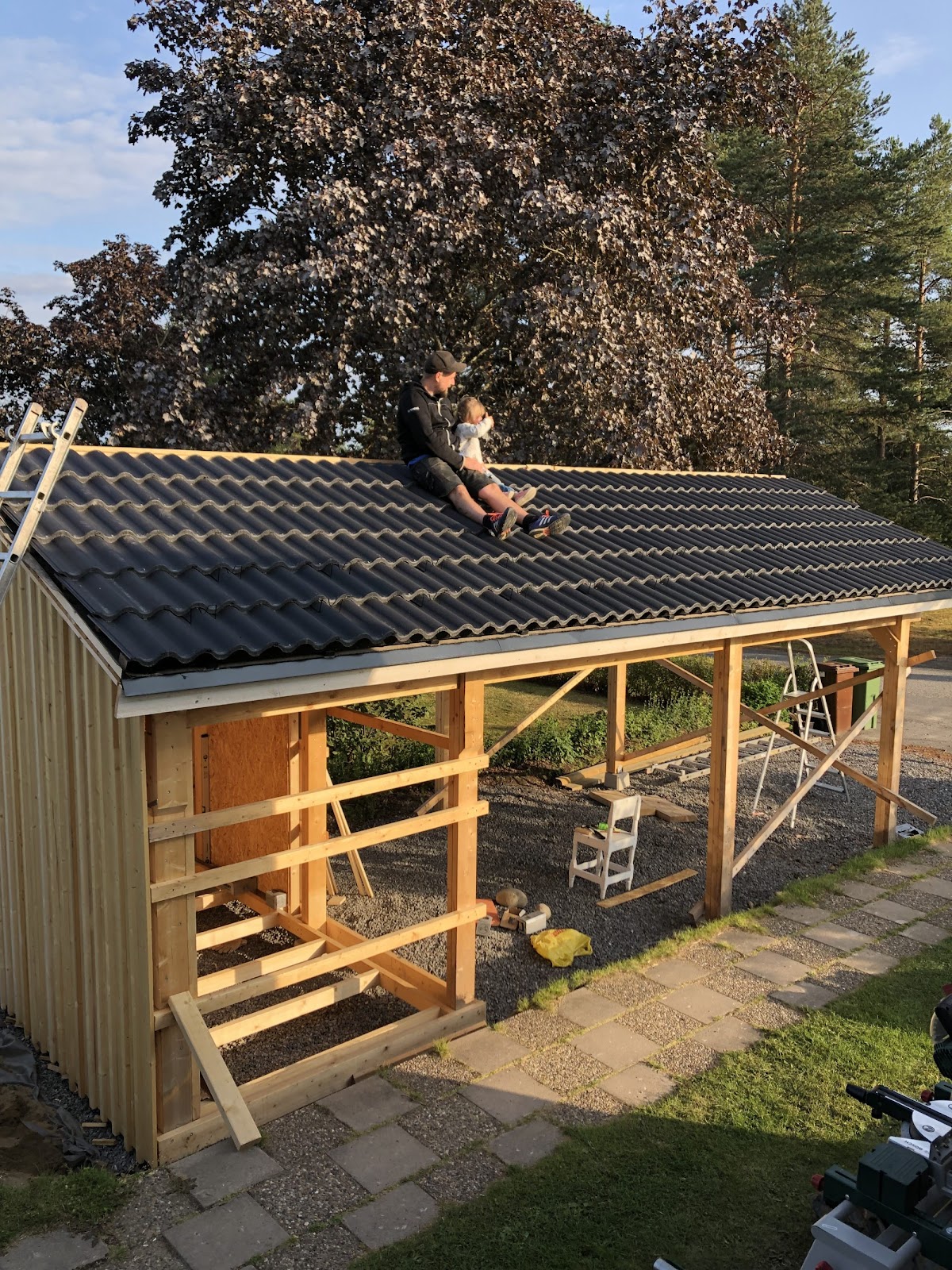 Carport og ny terrasse