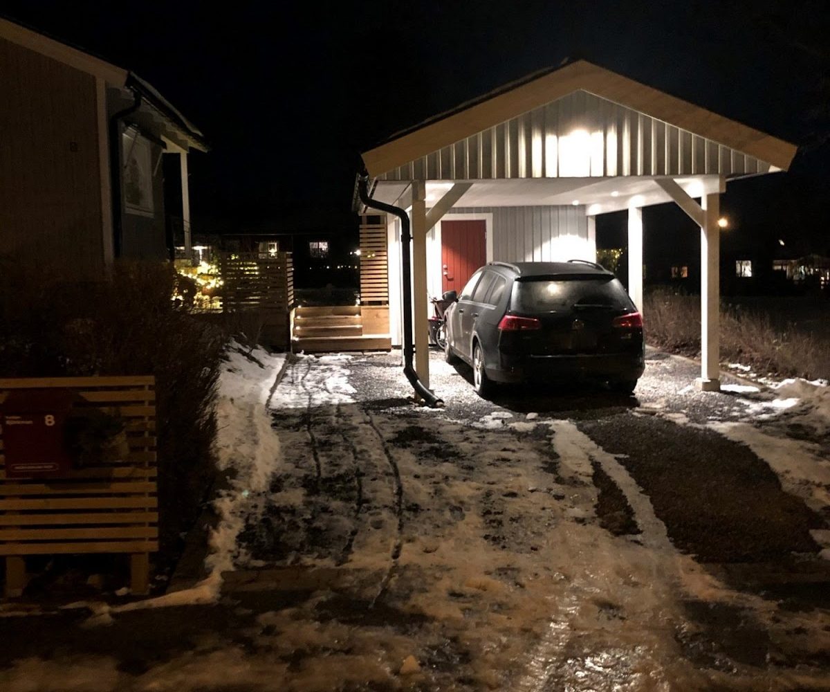Carport og ny terrasse