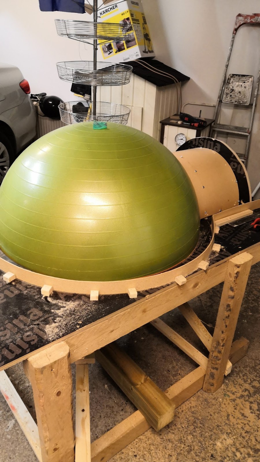 Pizzaovn efter badebold