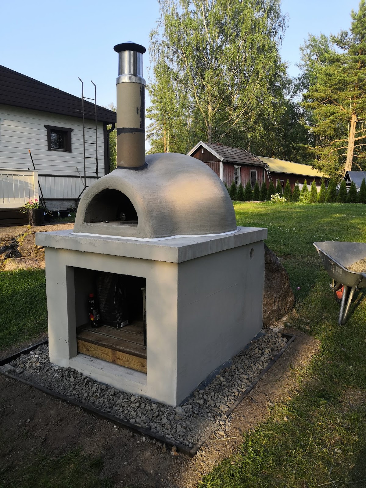 Pizzaovn efter badebold