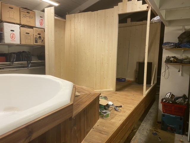 Rullende spa med sauna