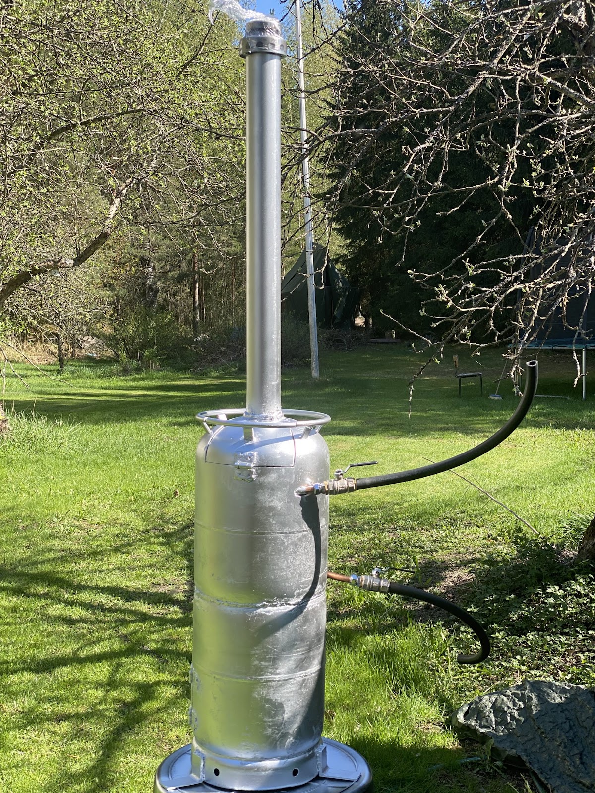 Hjemmelavet vilmarksbad med varme