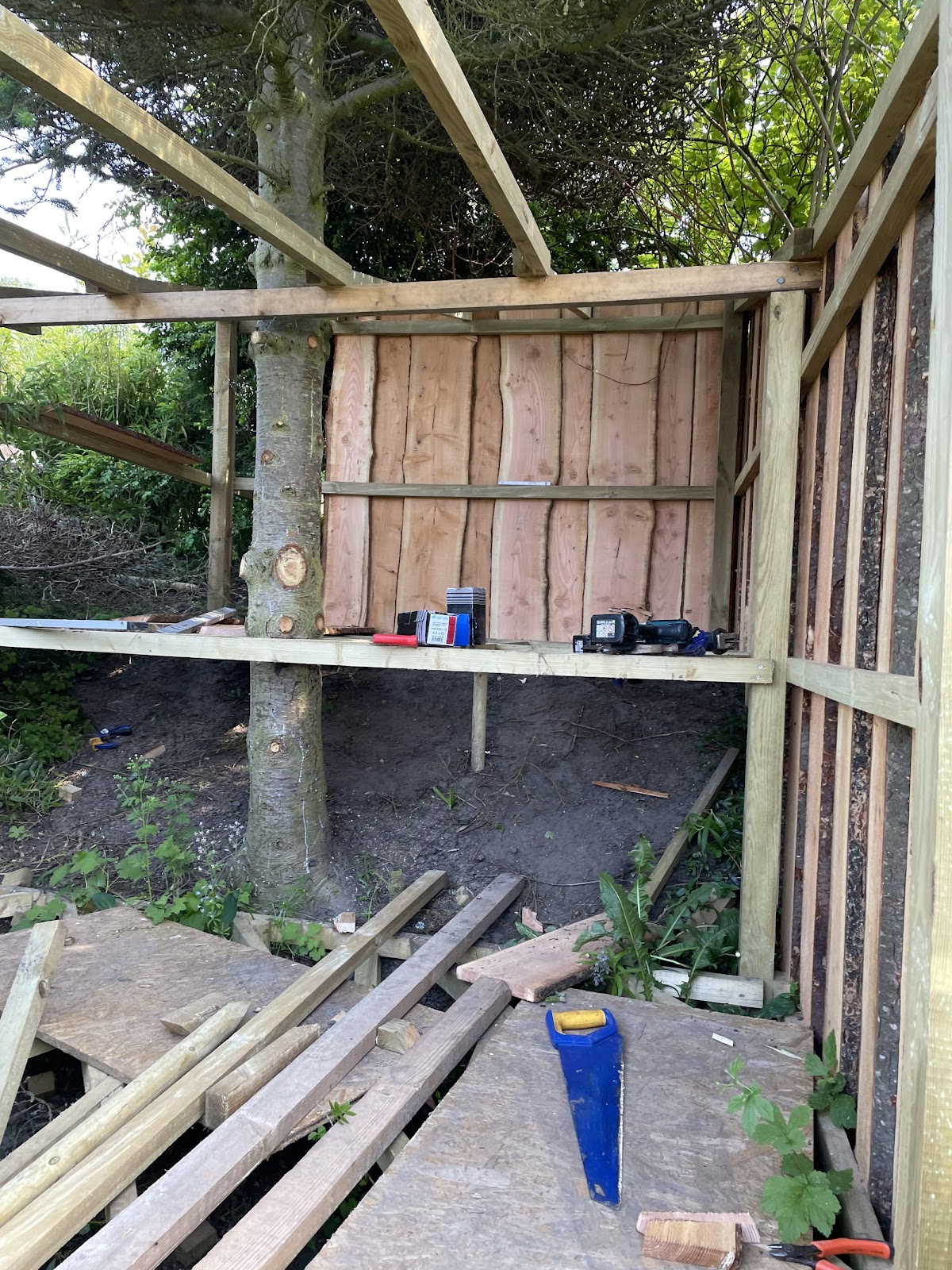 Victors træhule/shelter