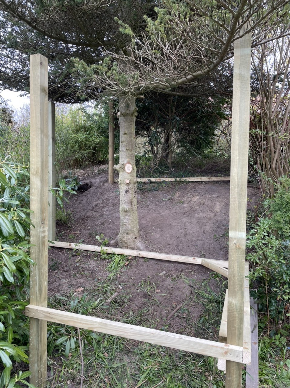 Victors træhule/shelter