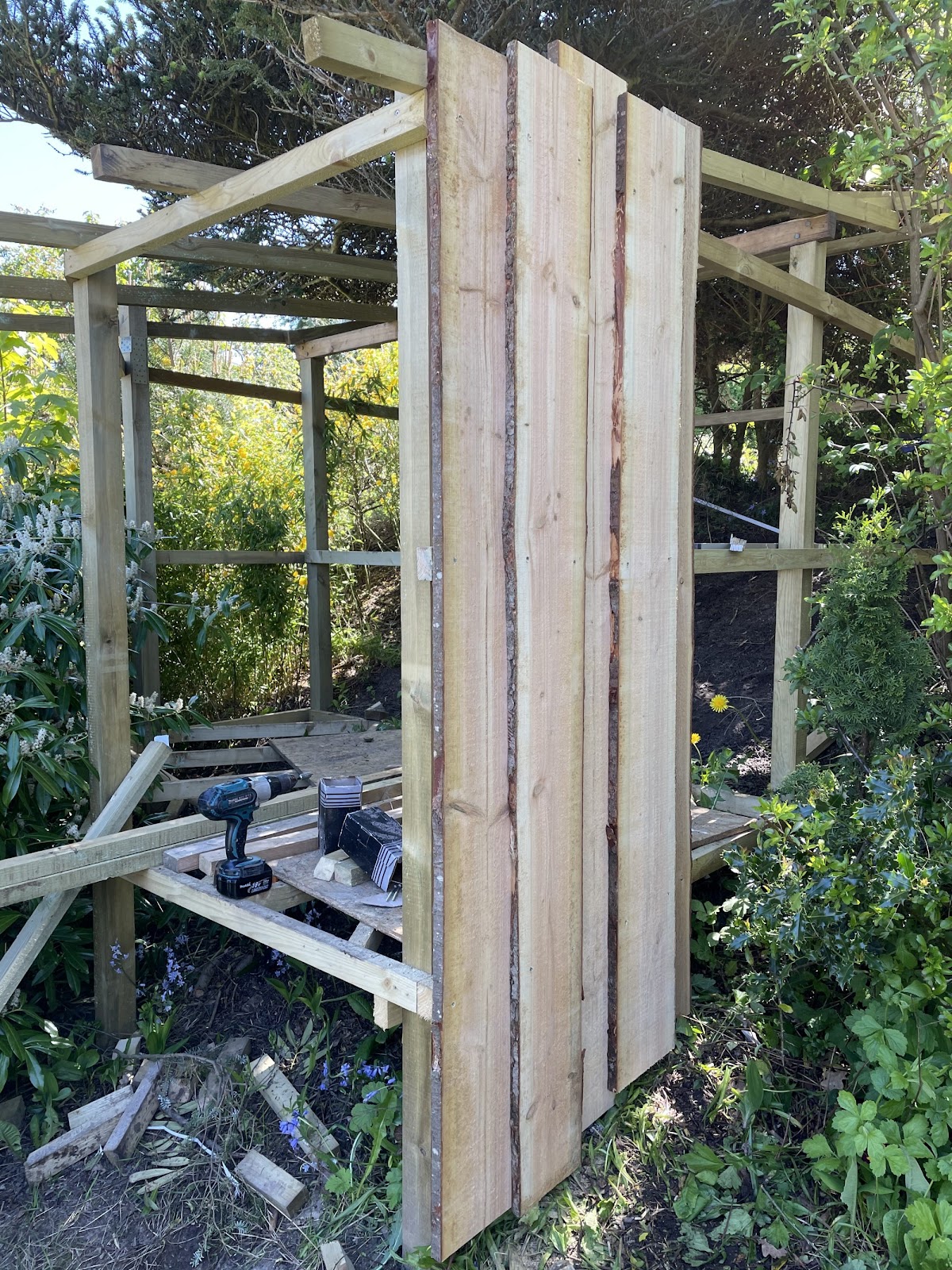 Victors træhule/shelter