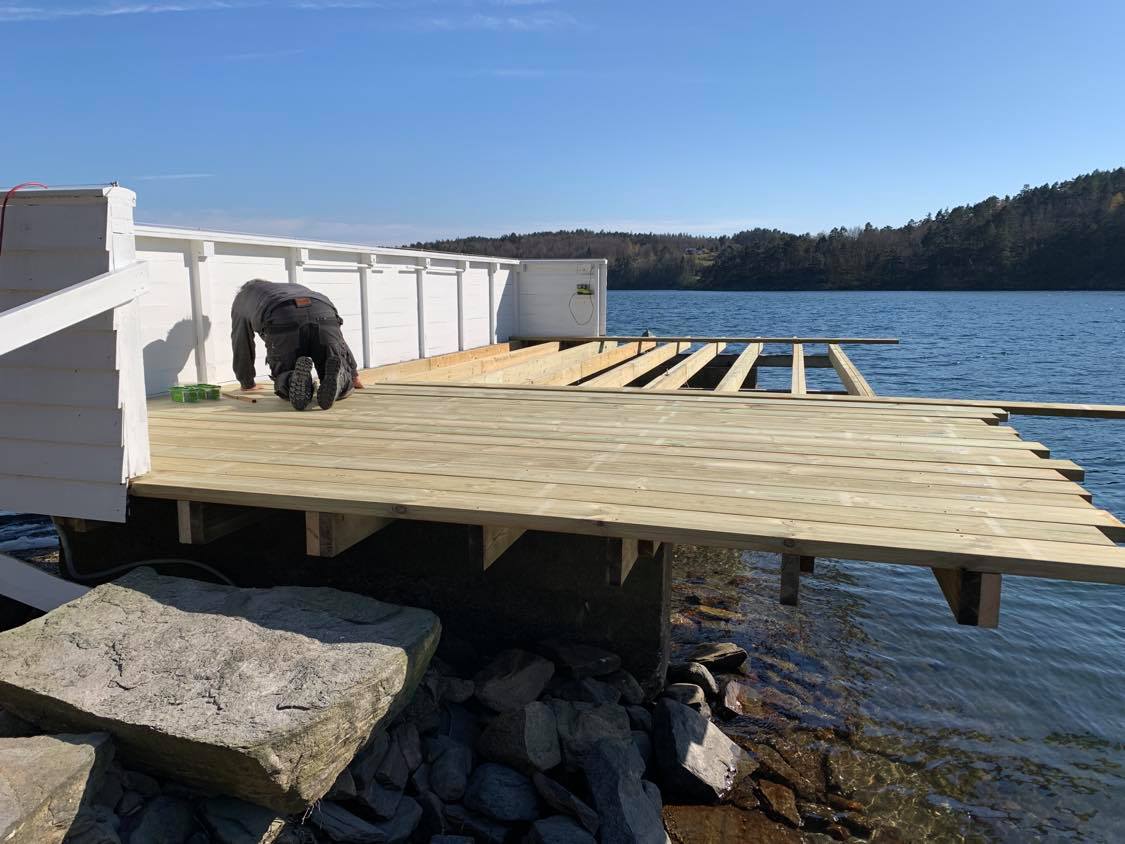 Renovering af badebro