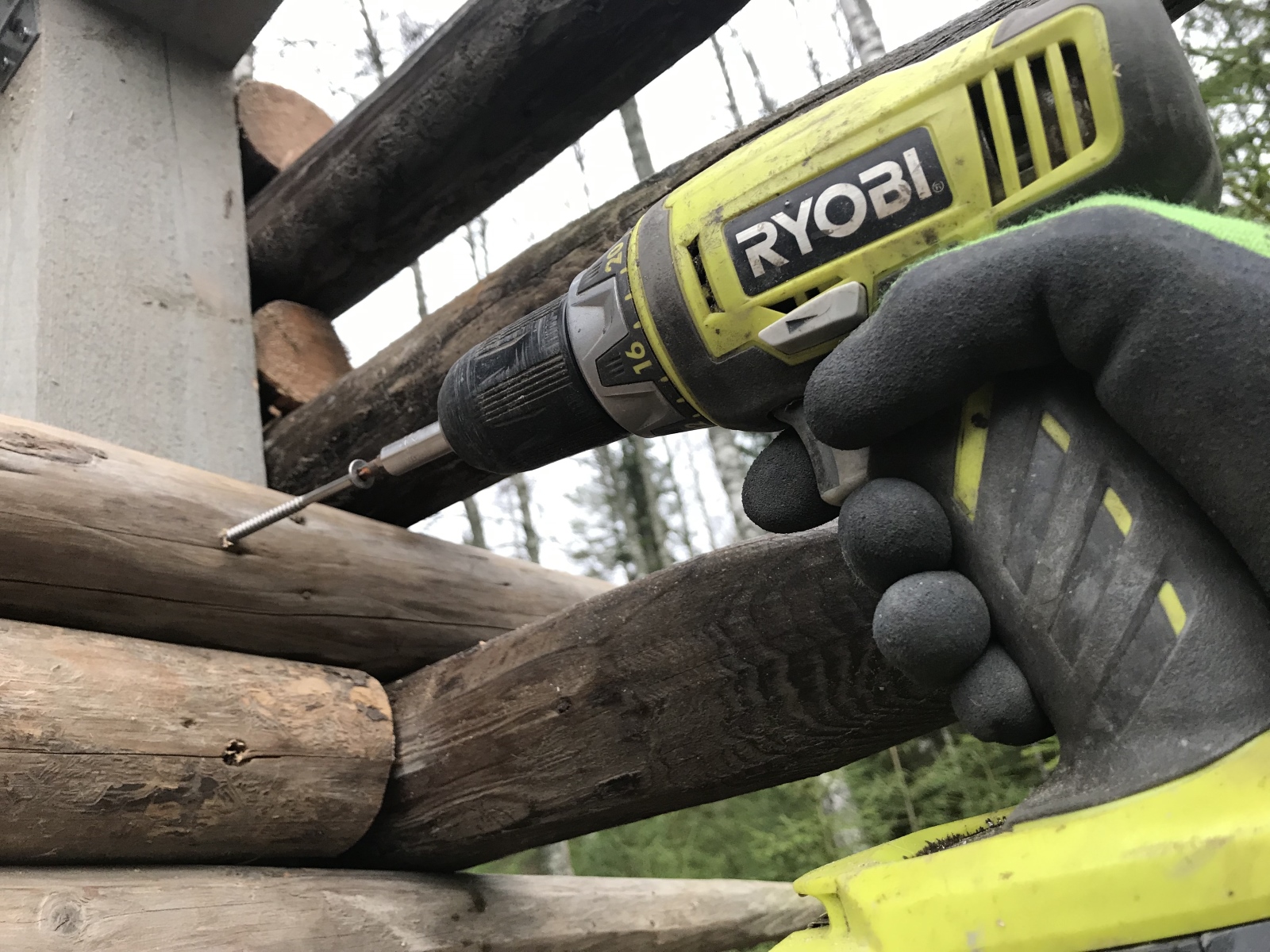 Laavu heinäseipäistä metsän rauhaan