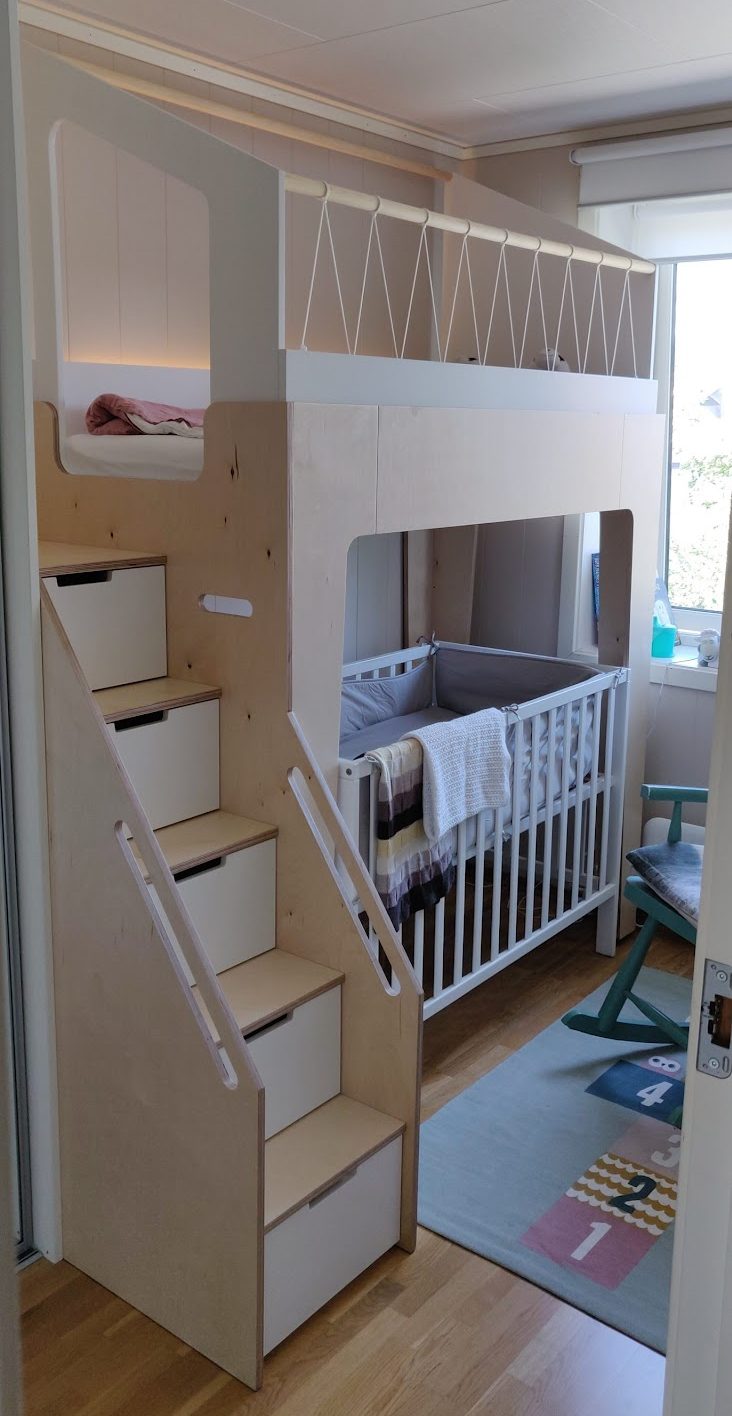 Kerrossänky lastenhuoneeseen