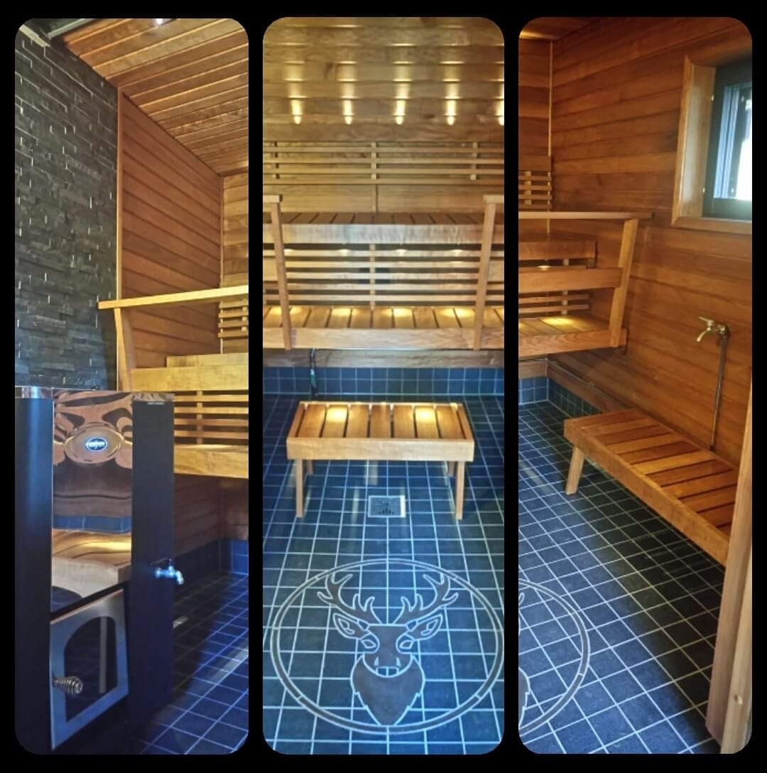 Peura saunan lattiaan