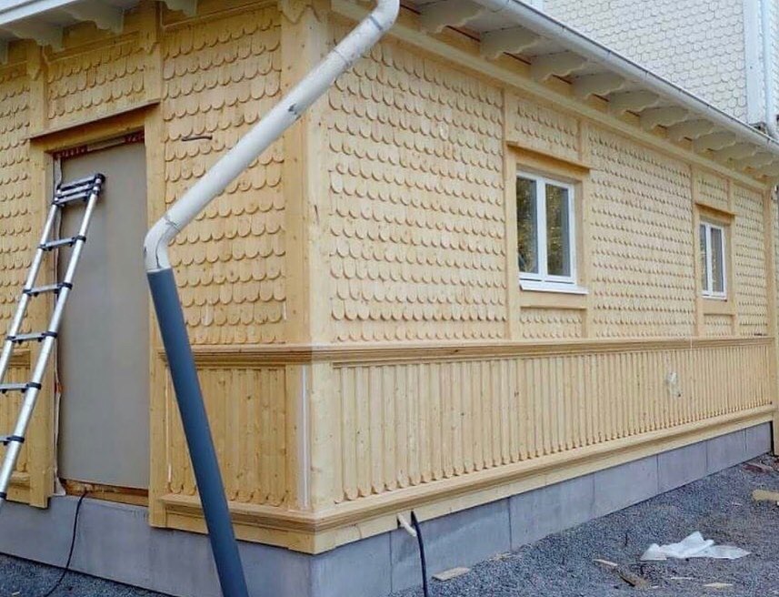 Uusi julkisivu paanukuviolla