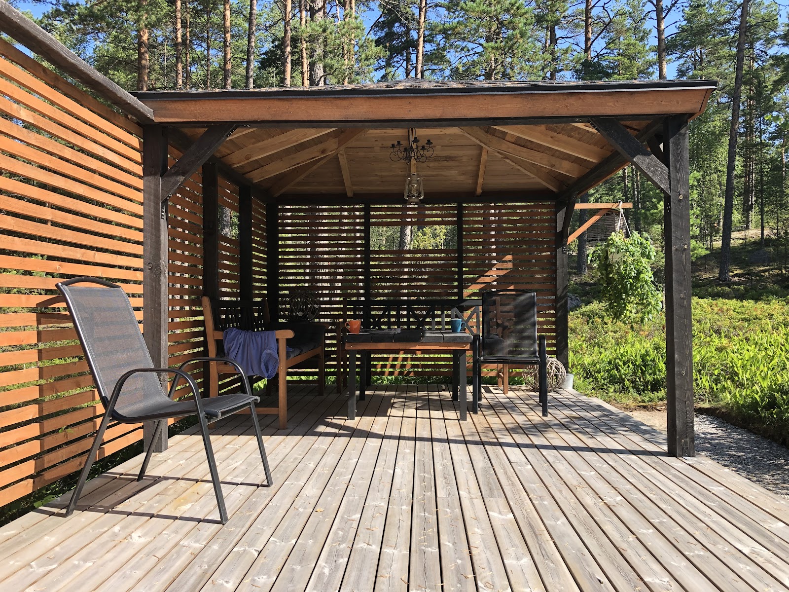 Pihaterassin ja katoksen rakentaminen