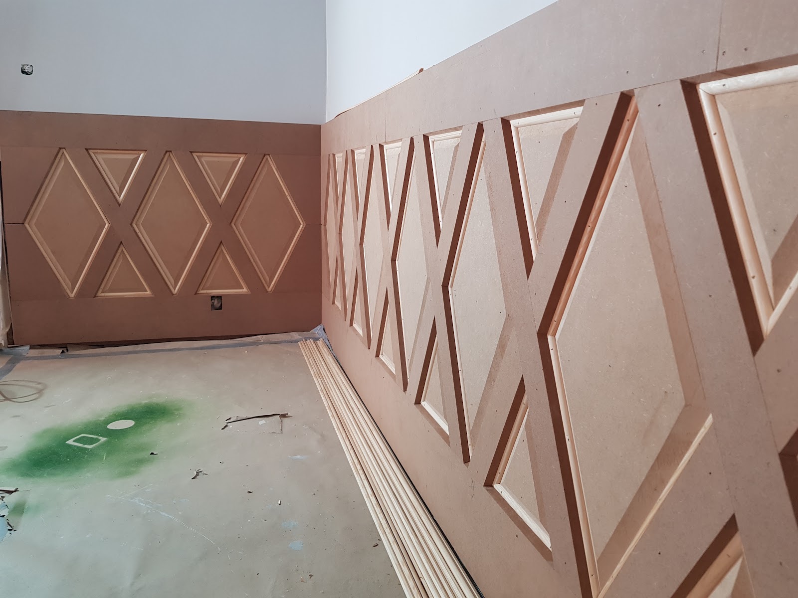 Brystpanel med mønster