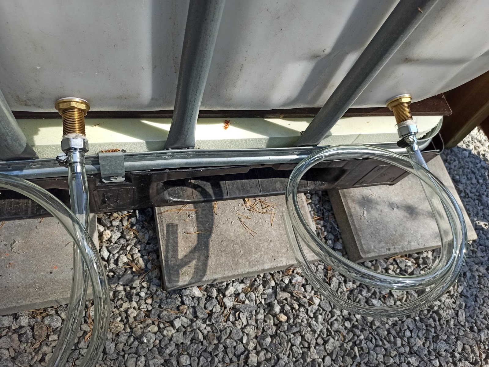 Badestamp i vanntank