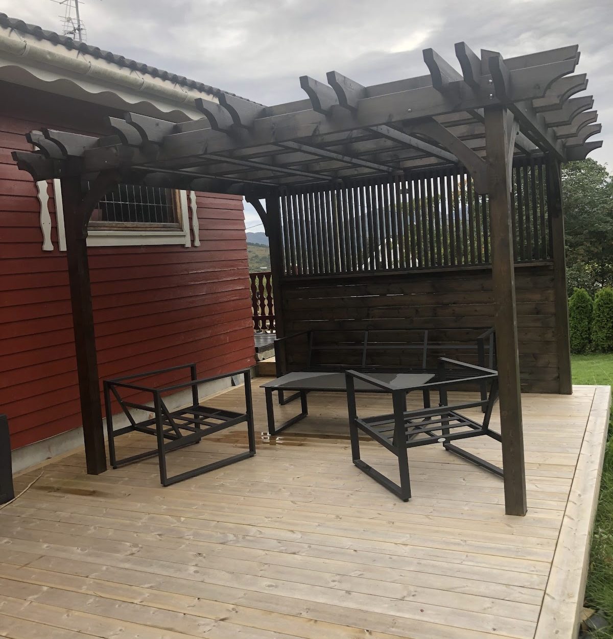 Terrasse med Pergola