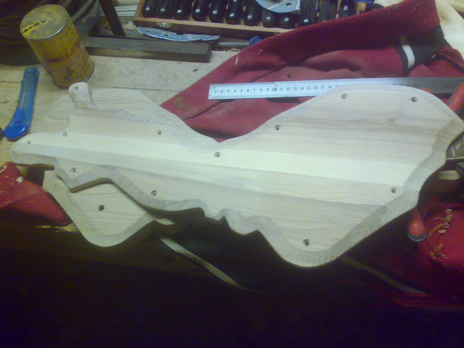 Firestrengs gitar med elgmotiv