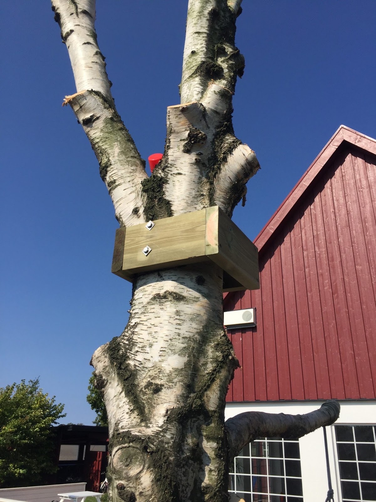 Hytter med broforbindelse