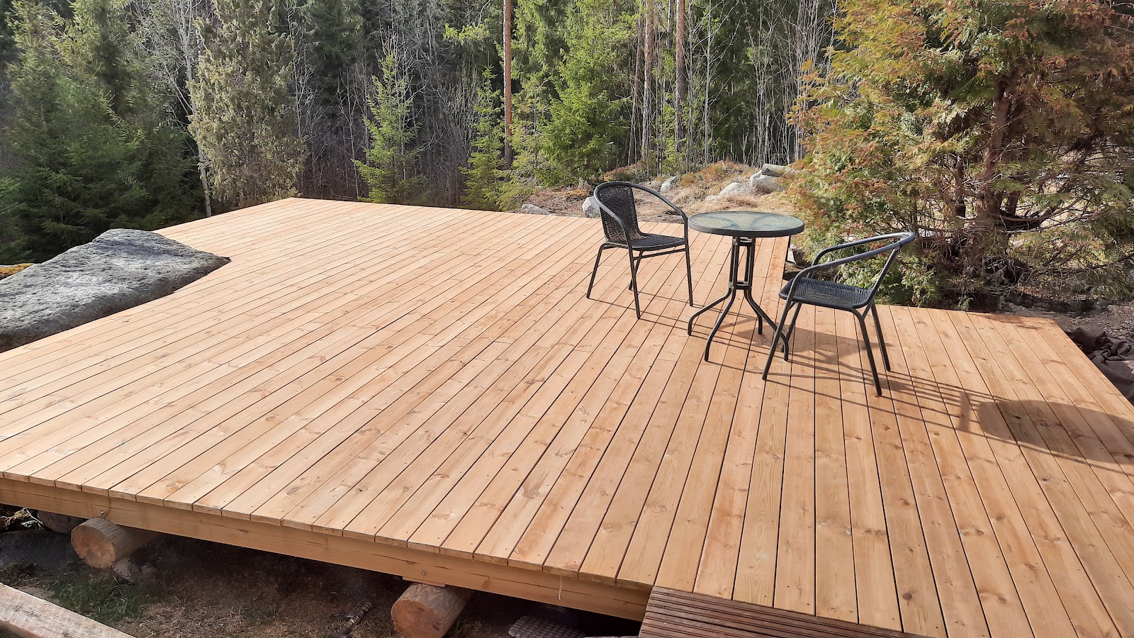 Utekjøkken i skråningen