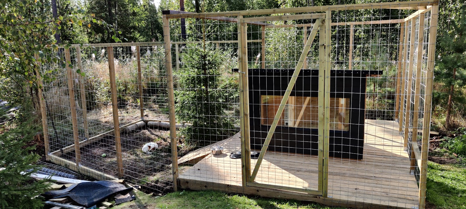 Inngjerdet hundegård