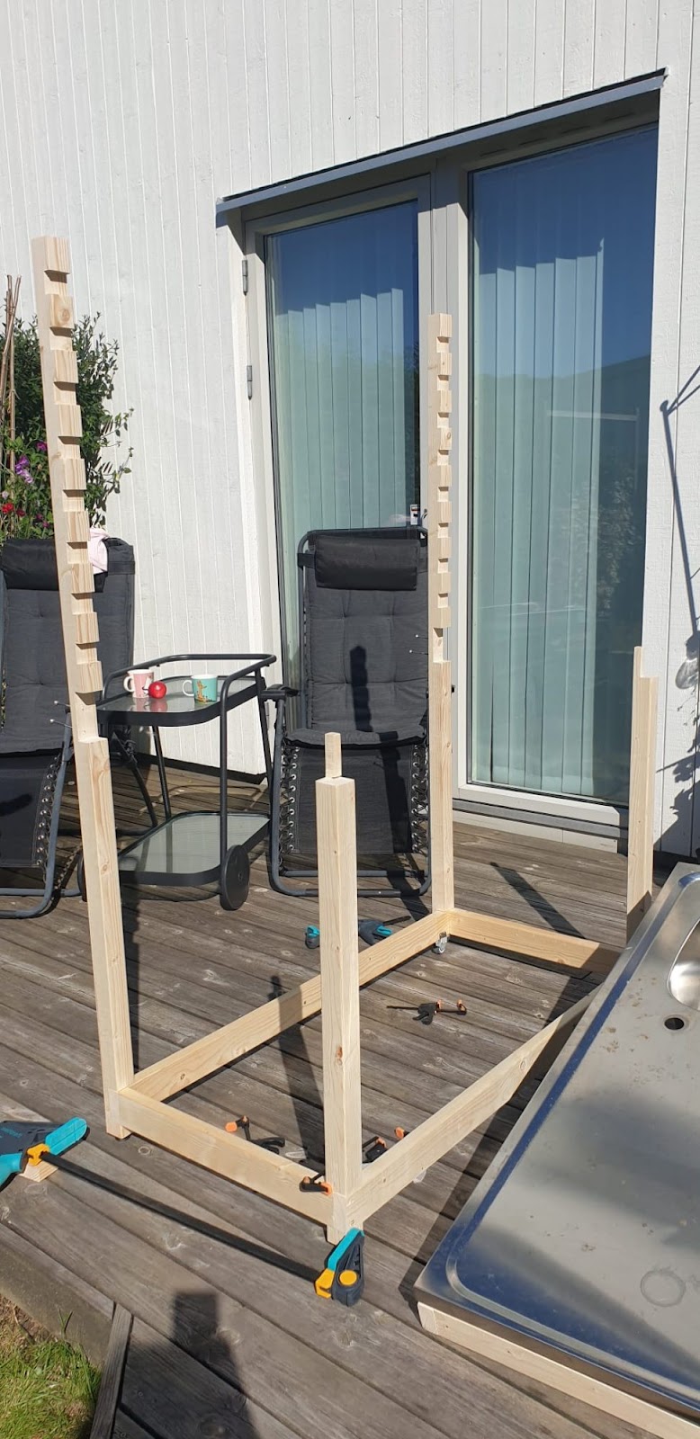 Utrullbar utendørs vask