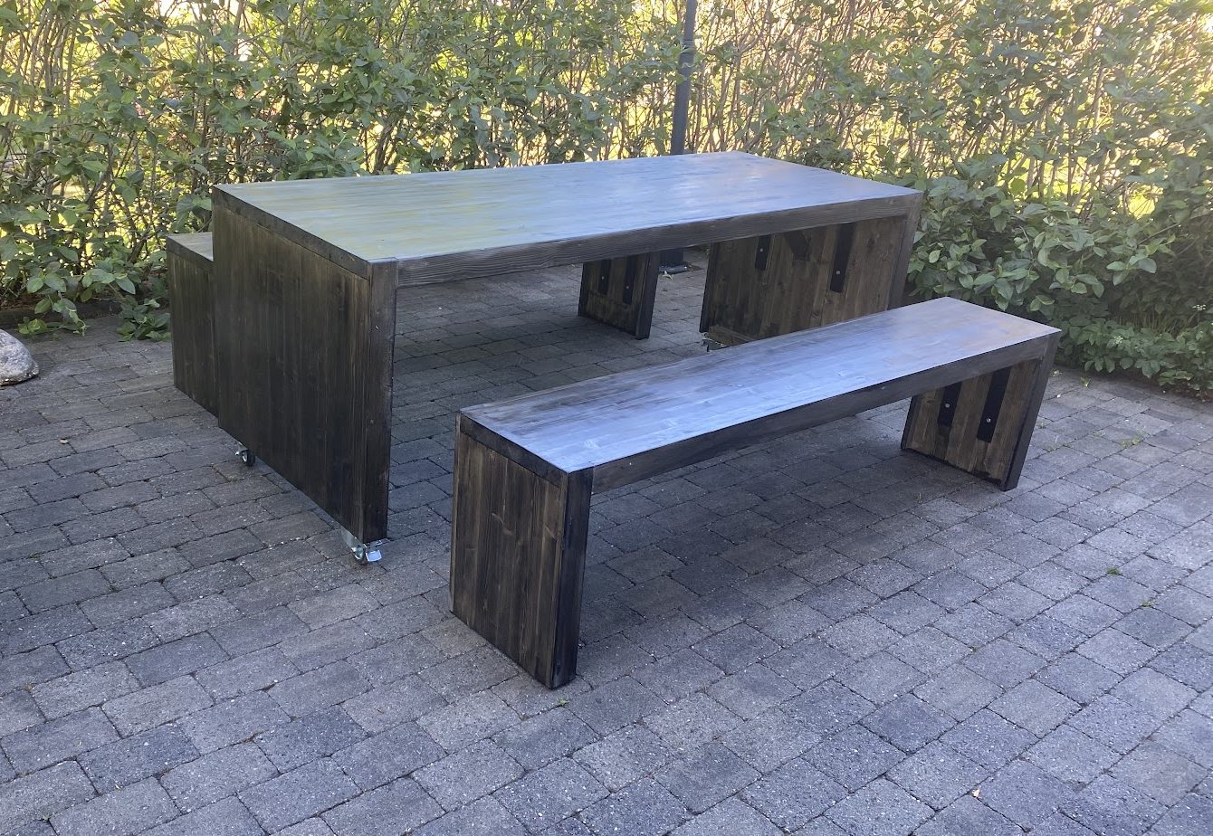 Selvbygde hagemøbler