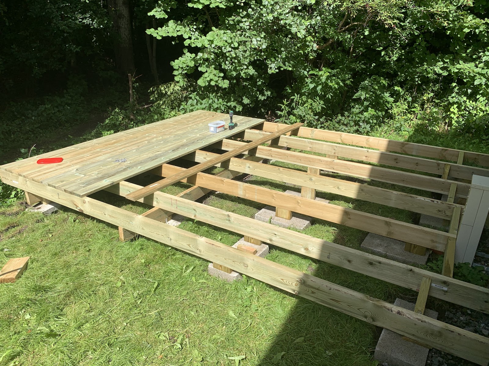 Bygge utebod på hytta