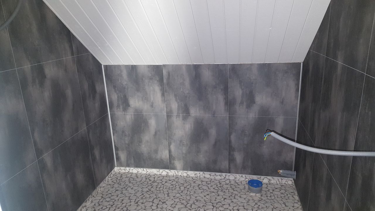 Oppe i det nye huset