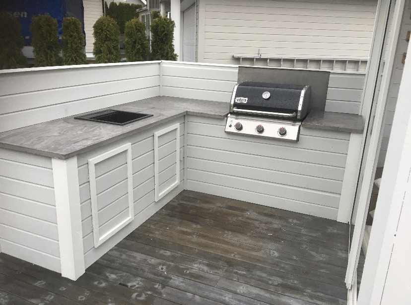 Utestue og utekjøkken