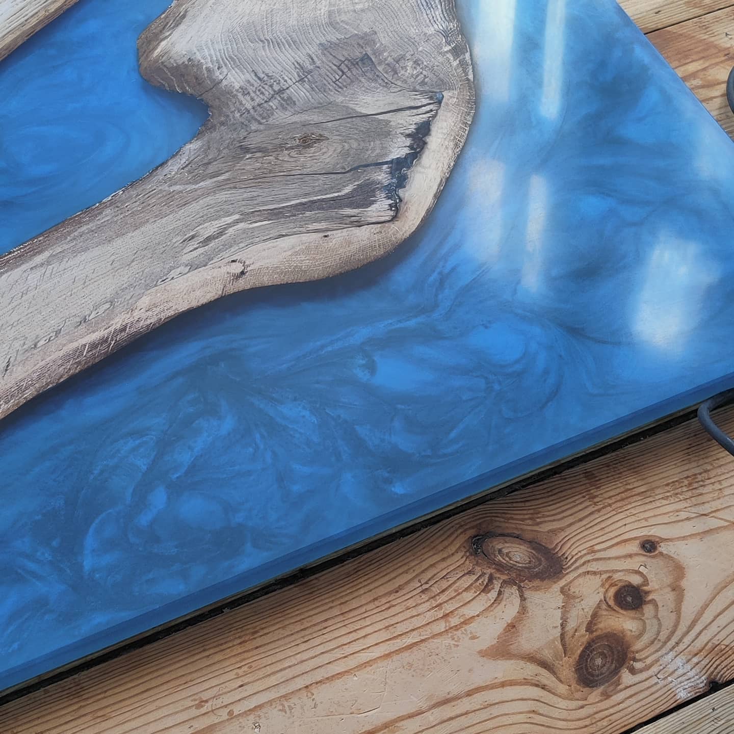 Epoksy "river table" i eik