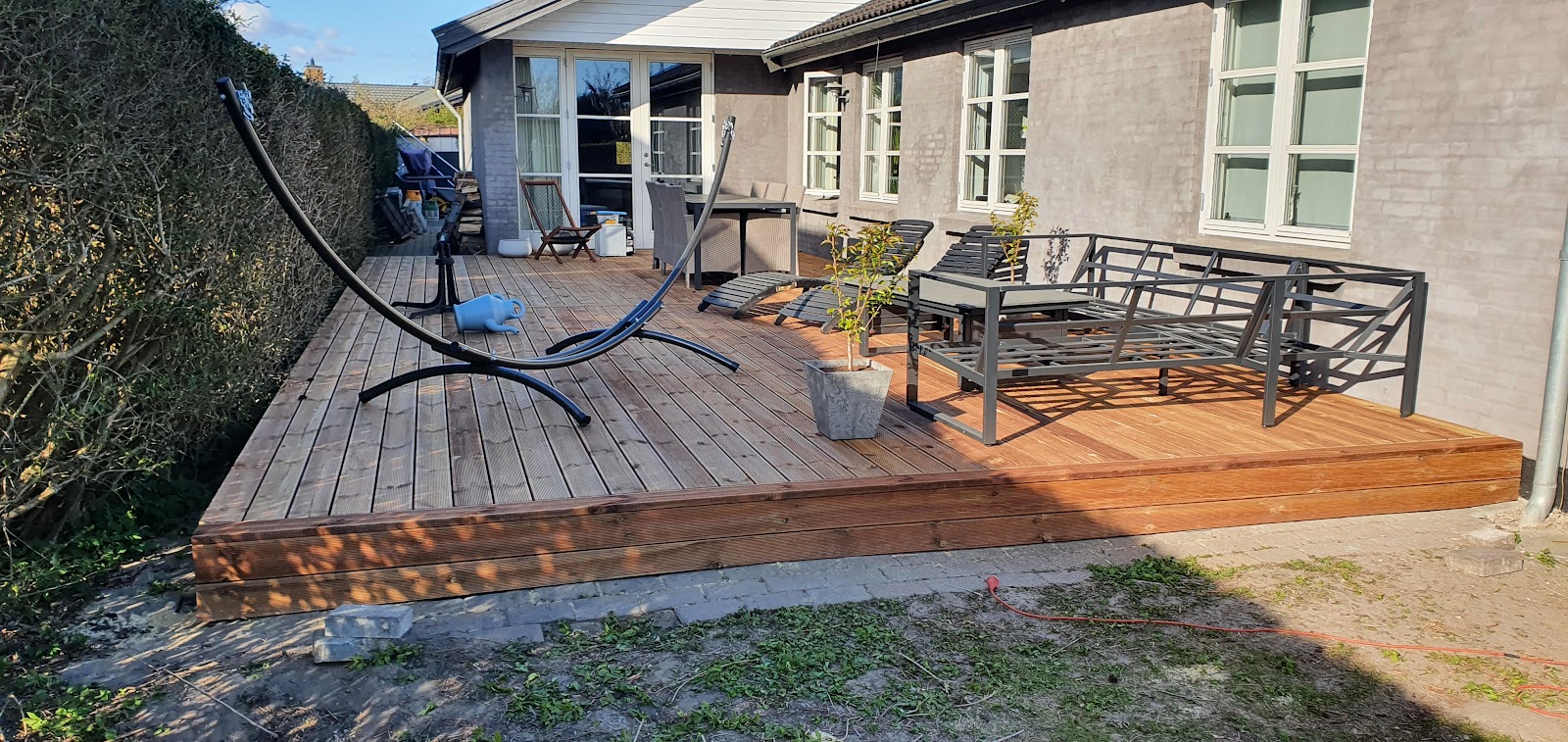 Terasse på 11 x 5 meter