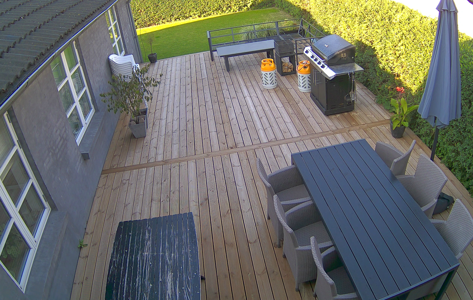Terasse på 11 x 5 meter