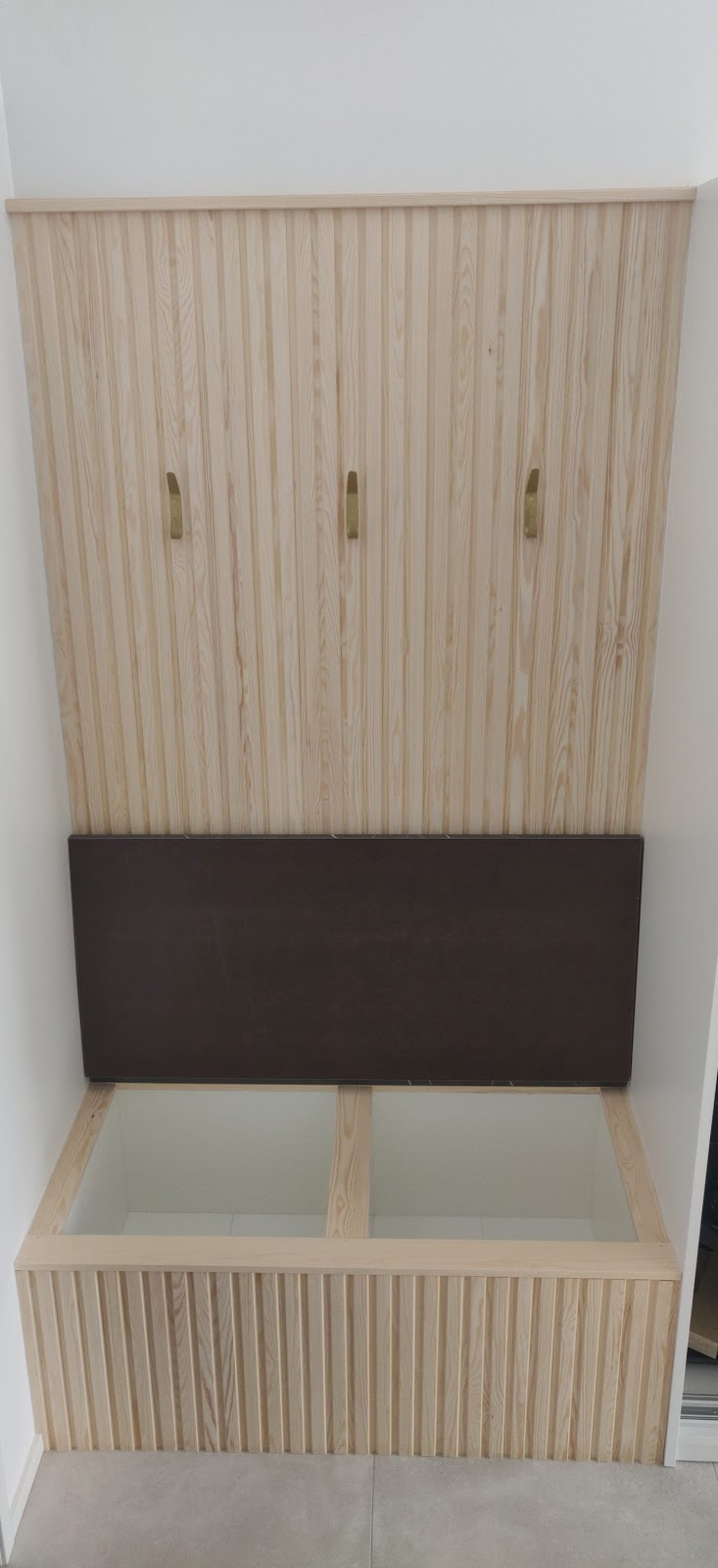 Oppbevaringsløsning i gang