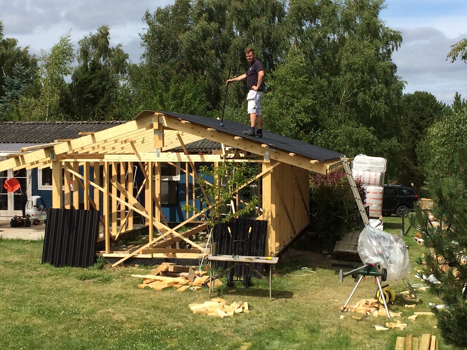 32 m2 tilbygg til hytte