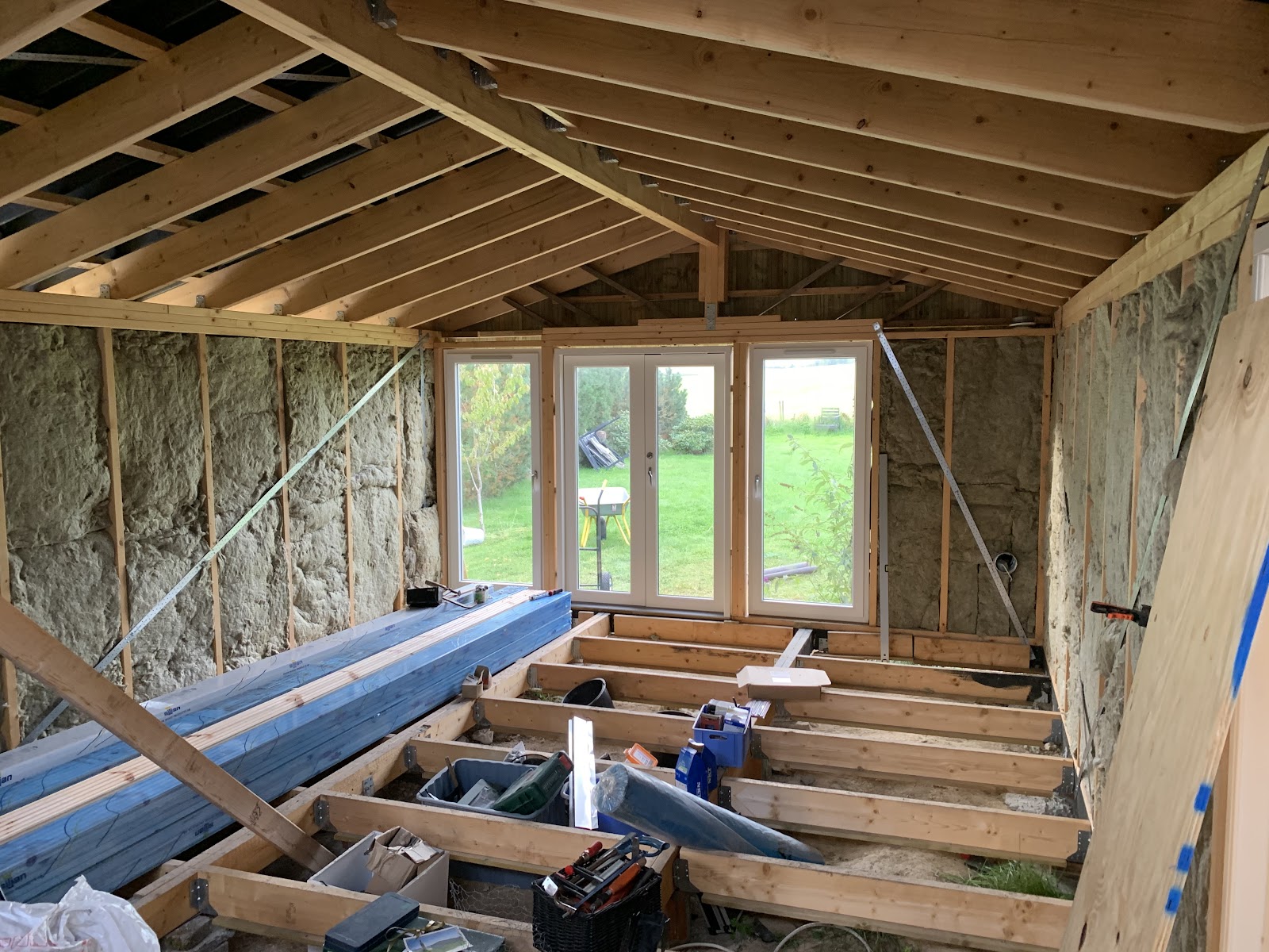 32 m2 tilbygg til hytte