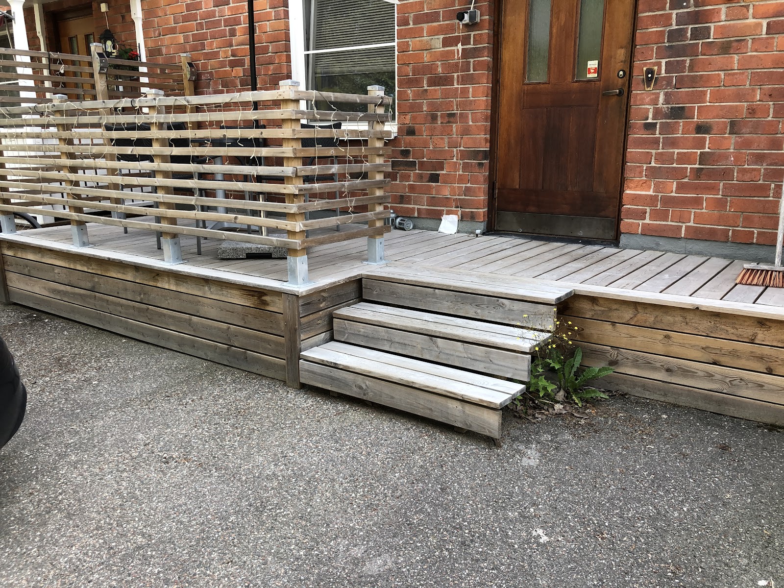 Balkongbygg + trapper