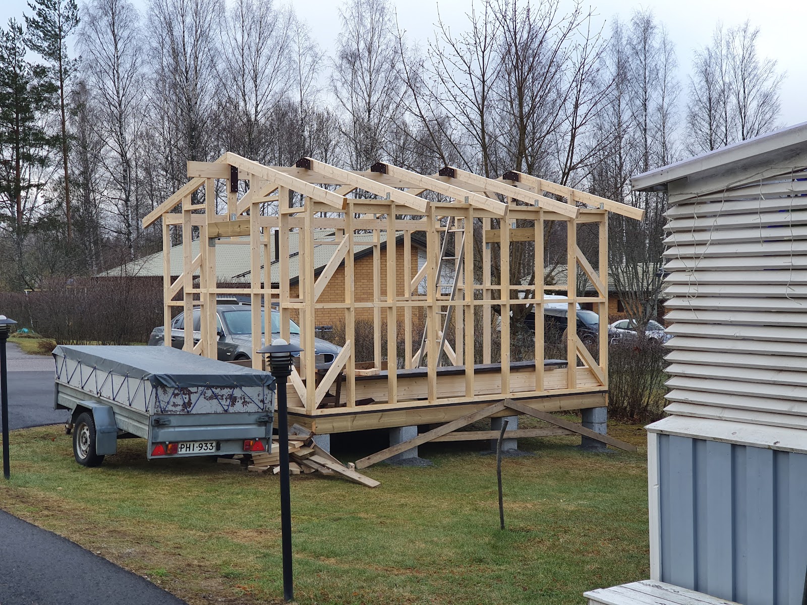 Utebod på punktfundament