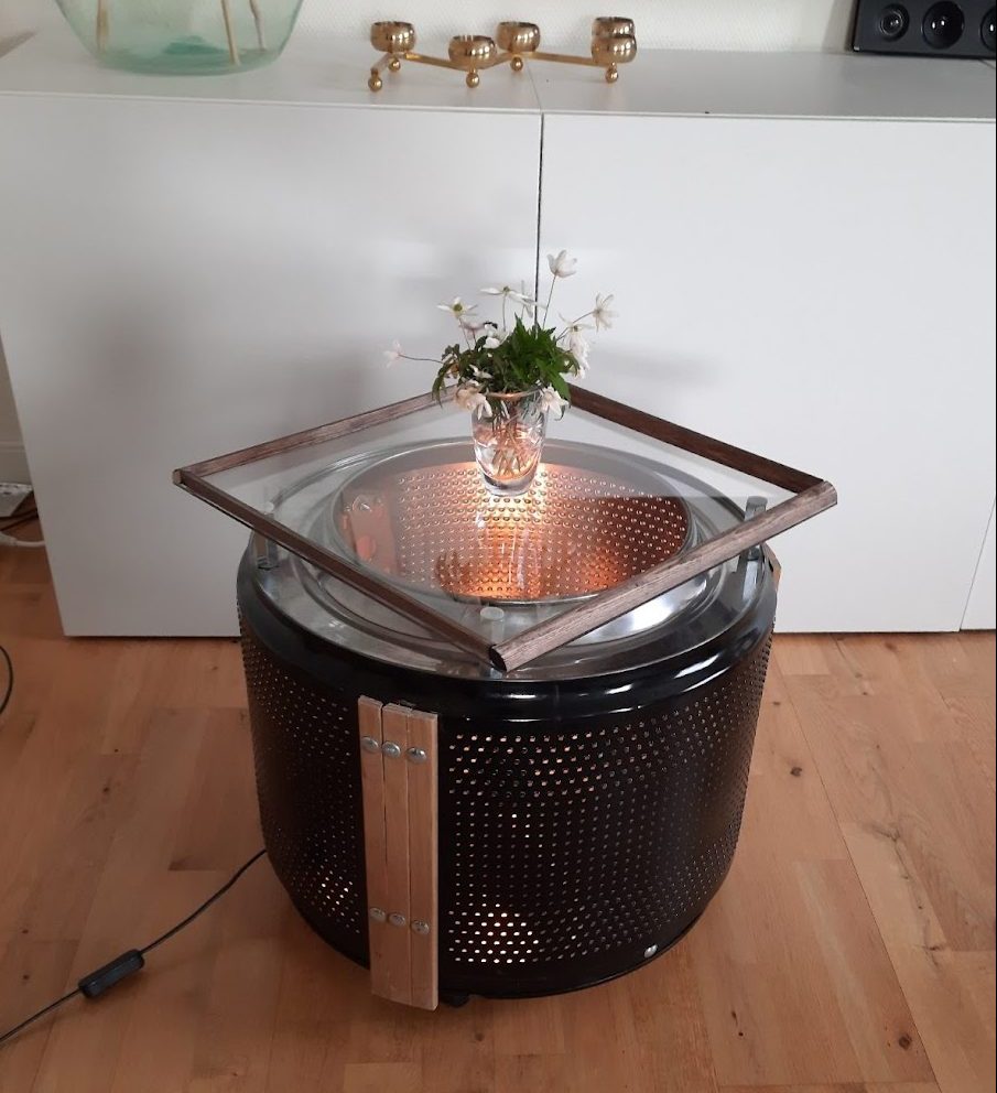 Fra vaskemaskintrommel til sofabord