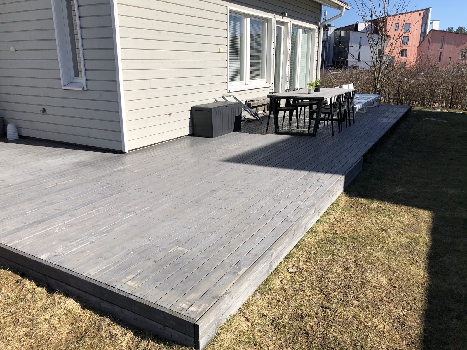 Ny terrasse med vinterhage