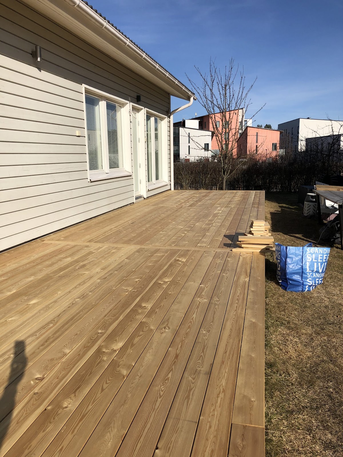 Ny terrasse med vinterhage