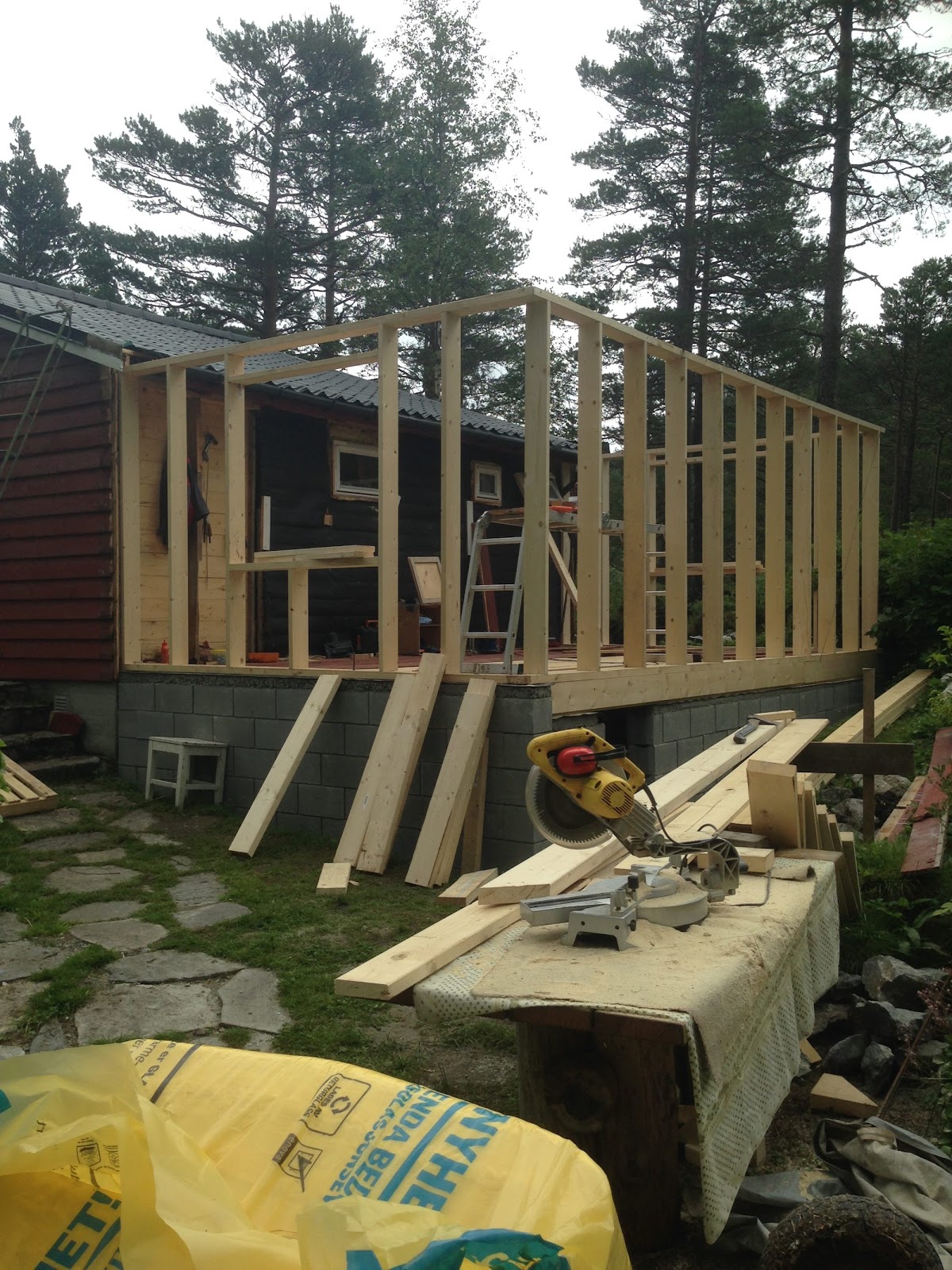 Tillbyggnad till stugan