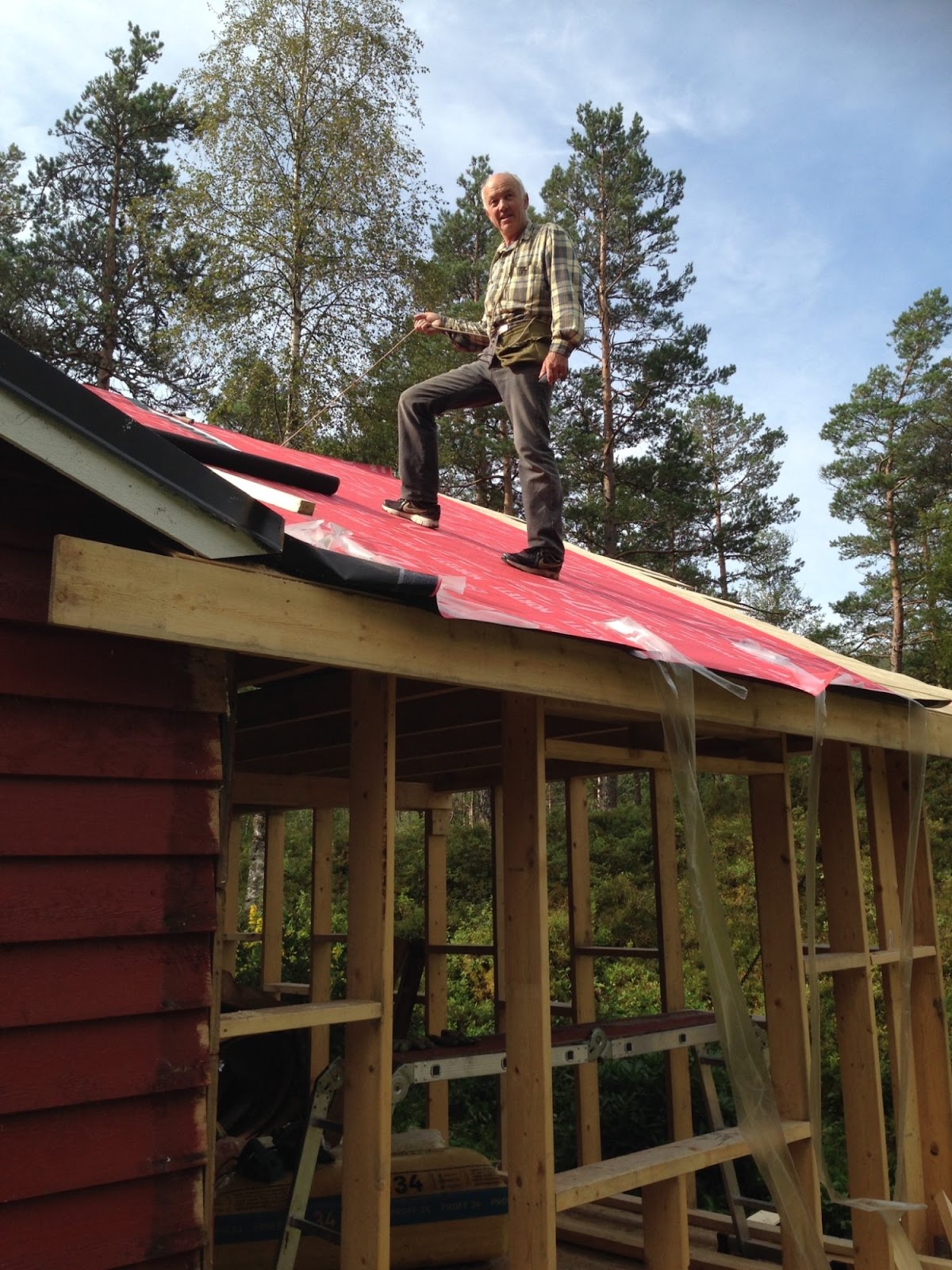 Tillbyggnad till stugan