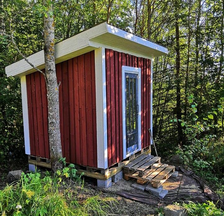 Verktygsbod av pallar