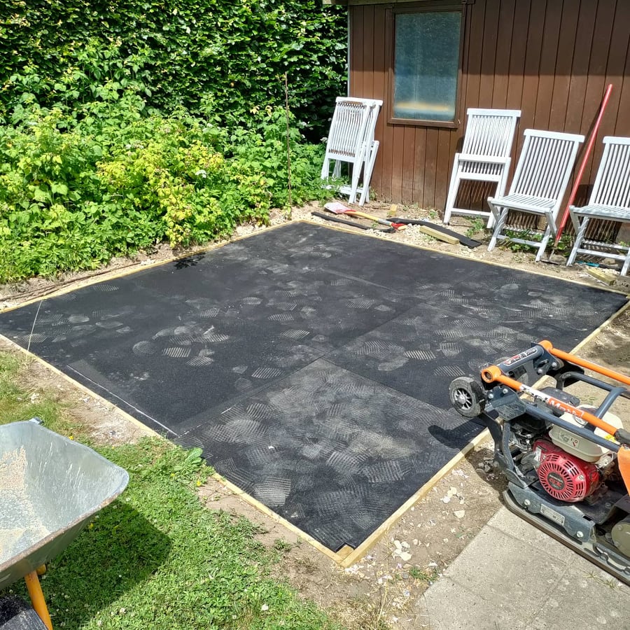 Utomhusträningsplattform, 3m x 3m