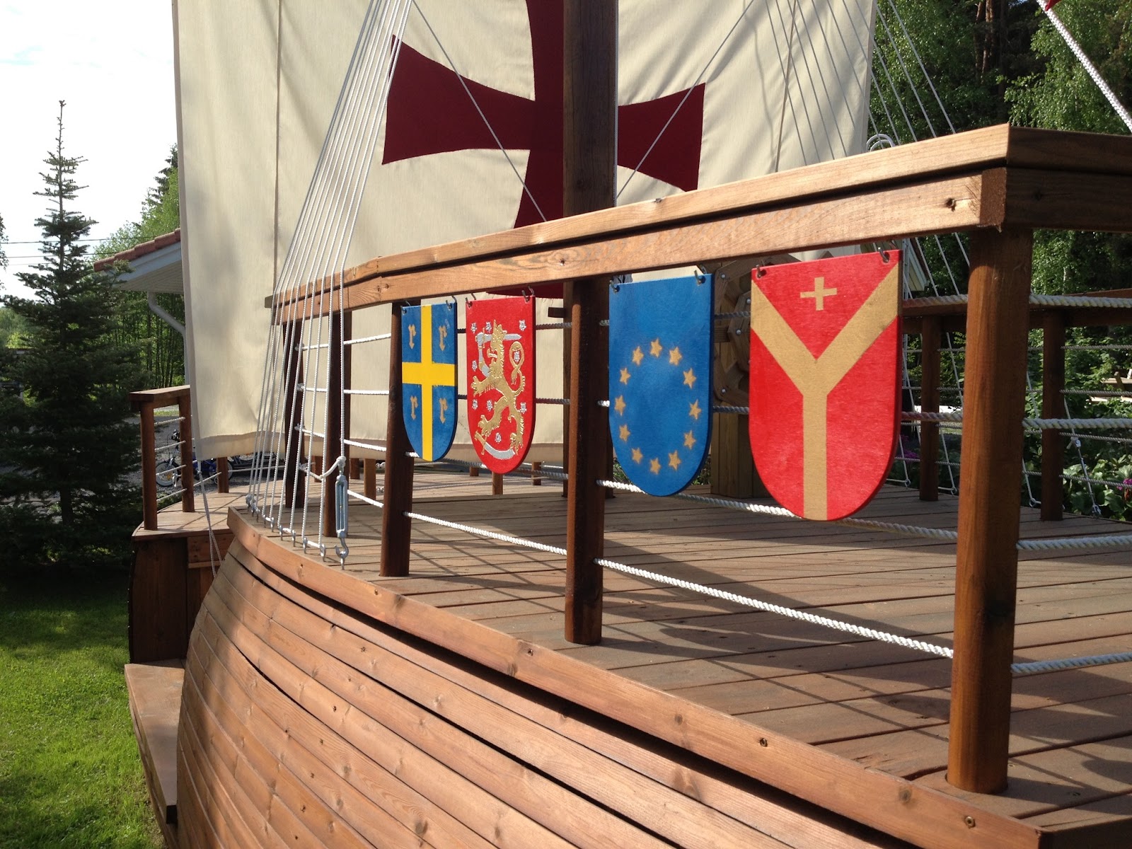 Lekplats på piratskeppet