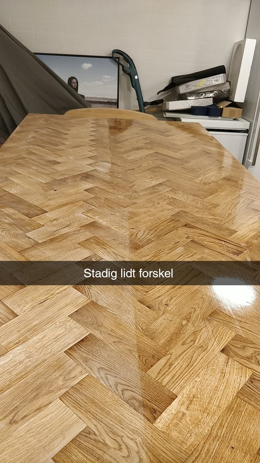 Hemlagat fiskbensbord