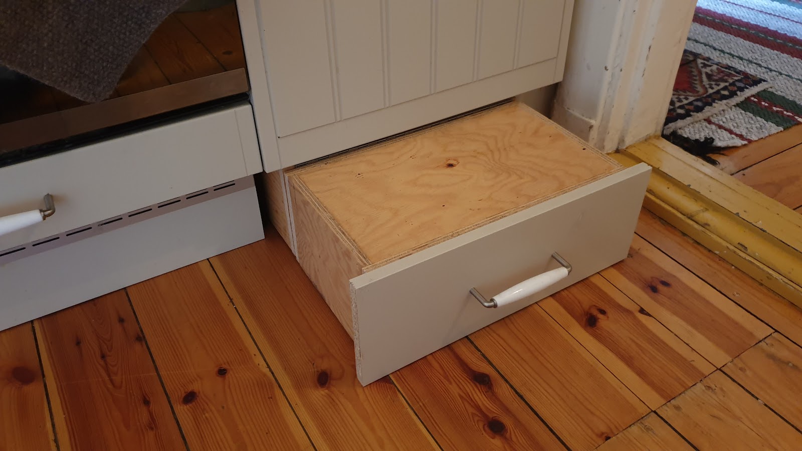 Dold trappstege till köket