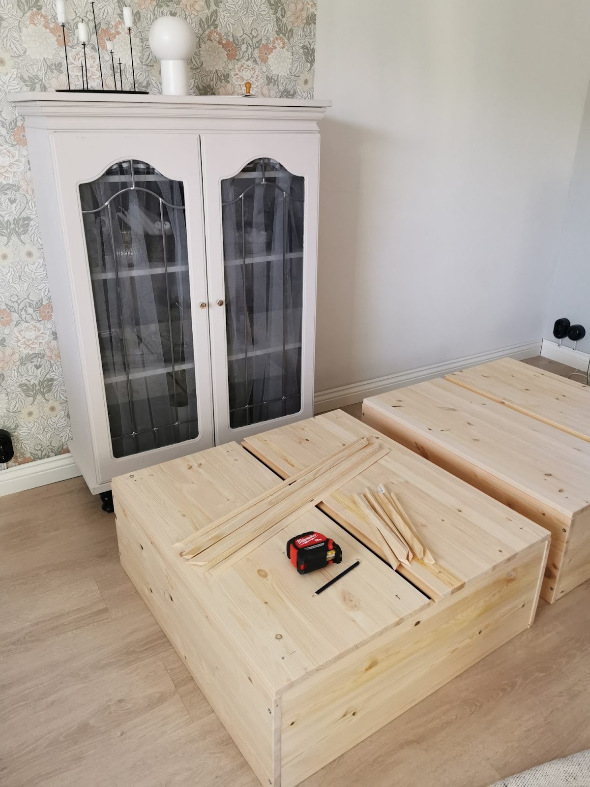 Utbyggnad av den gamla garderoben