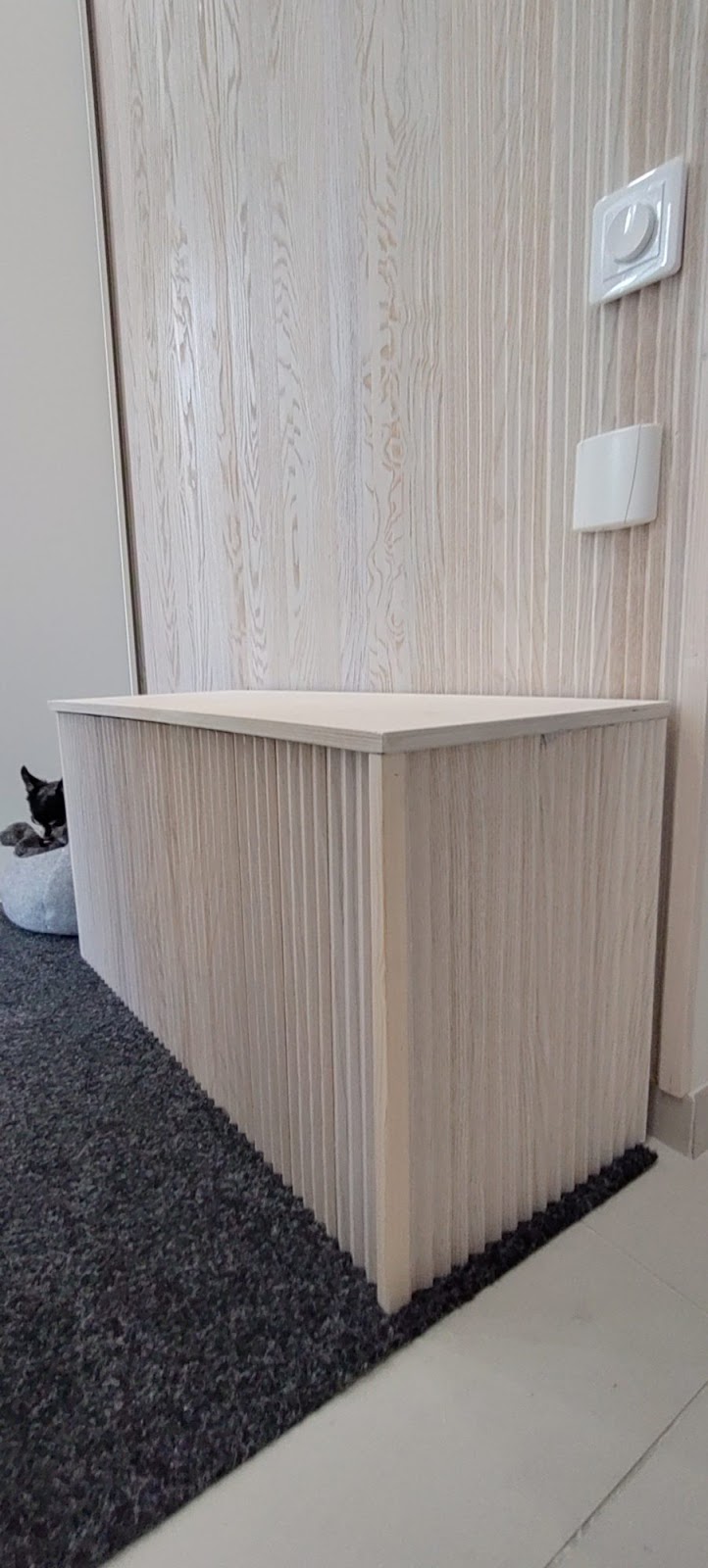 Lamellväggar av återvunnet trä