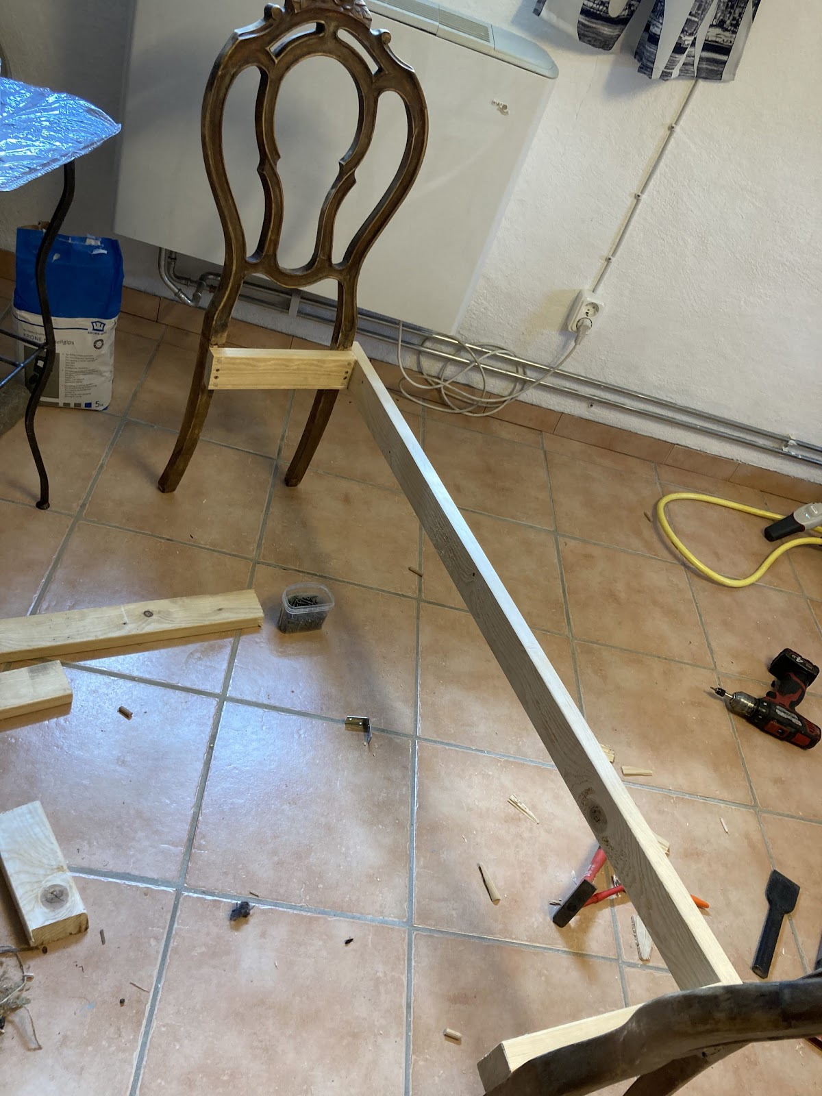 Rokoko trädgårdsbänk